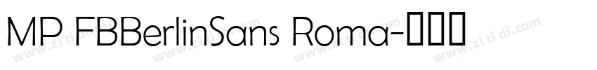 MP FBBerlinSans Roma字体转换